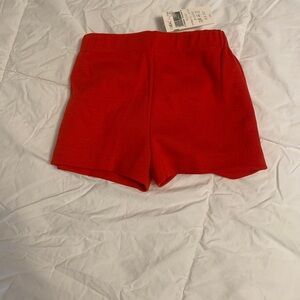 VTG Cotton Blend Florence Eiseman Bright Red High-Waist Toddler Knit Shorts